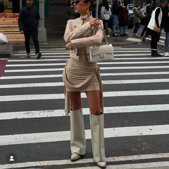 Bambi Bali Lumi Extra High Leather Boot Handmade 38 7.5/8 Retail $598 - Picture 3 of 7